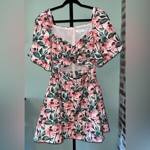 Moodie floral print cut out dress | size Medium